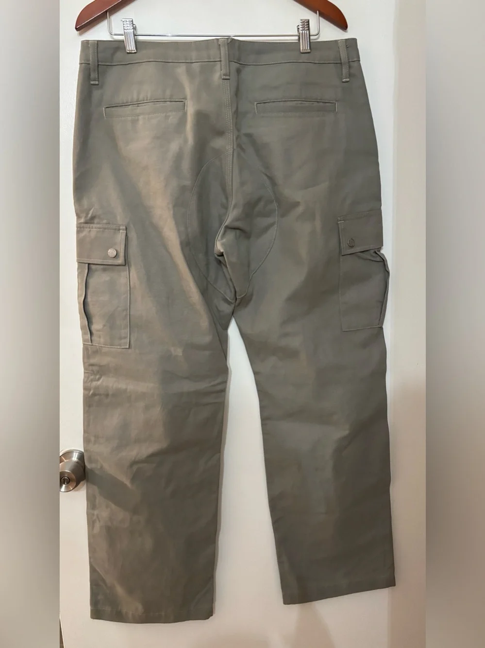 REESE COOPER Men’s Gray Cotton Cargo Trousers Size 34